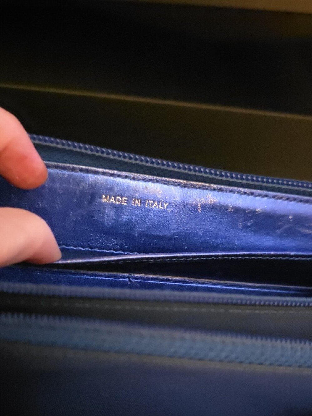 Chanel Boy Wallet/ In Cobalt Blue/ 100% Authentic - Picture 12 of 15